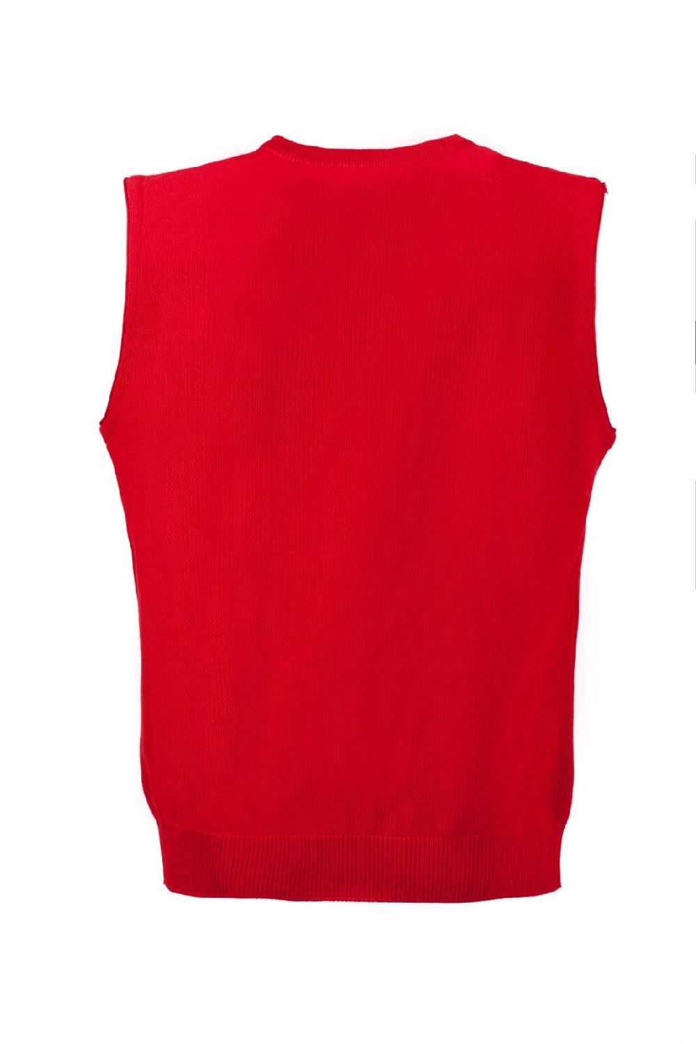 Green Coast Gilet rosso con scollo a v green coast modern fit Shopping Online