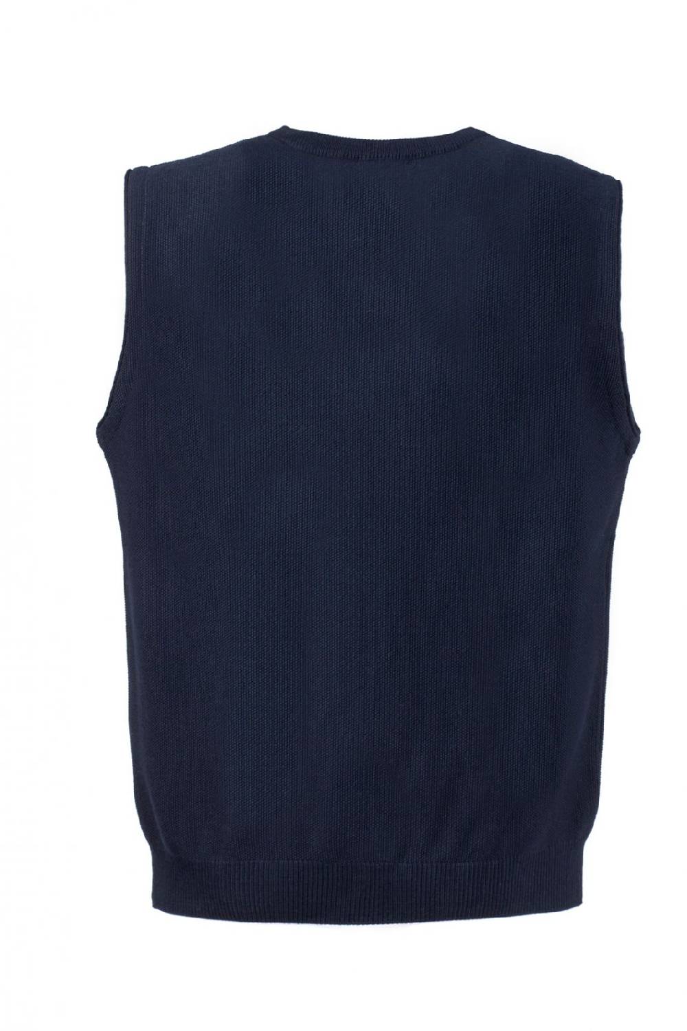 Green Coast Gilet blu con scollo a v green coast modern fit Affare Del Giorno