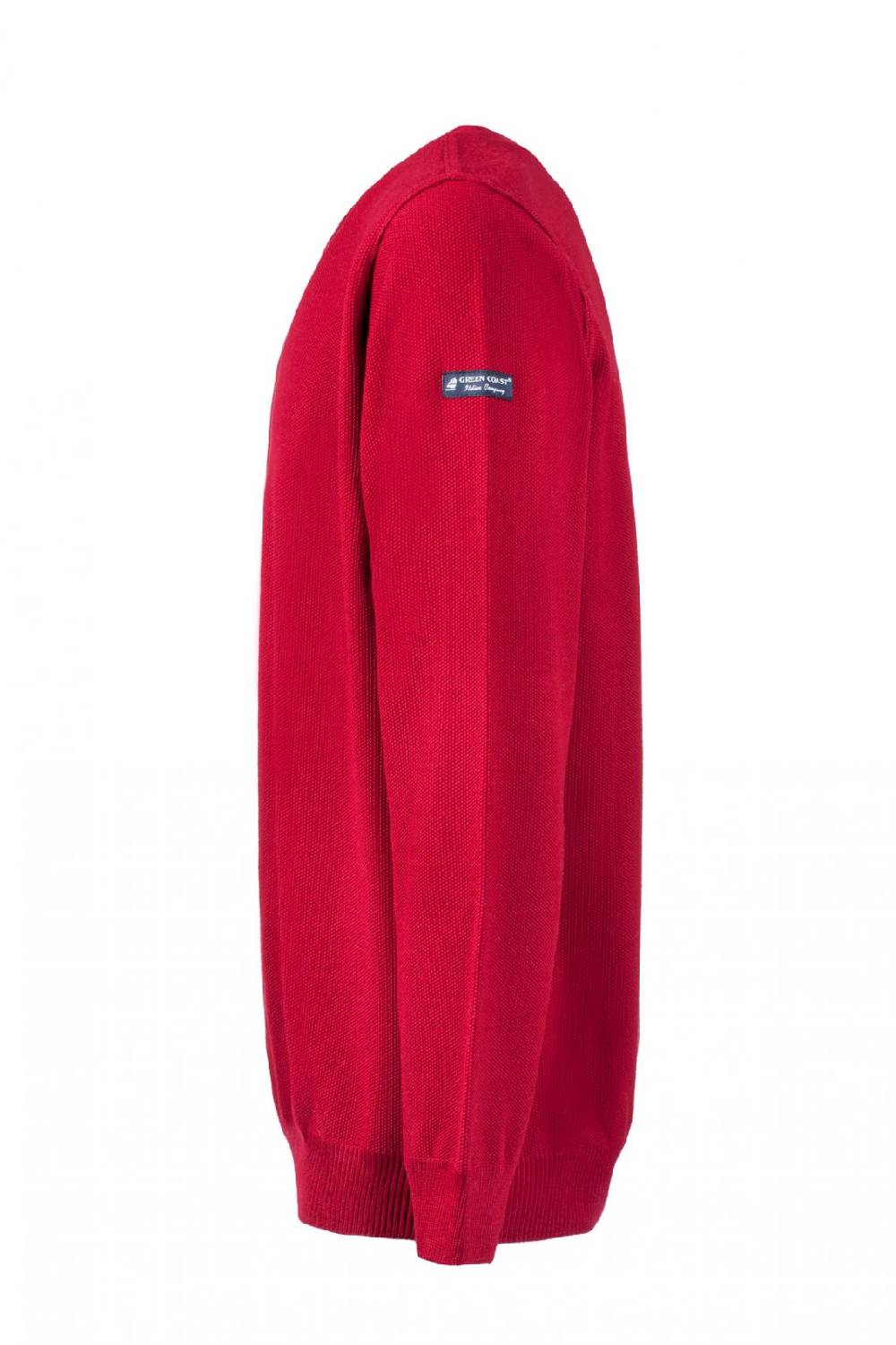 Green Coast Maglione regular fit a giro collo bordo' green coast made in italy Prezzo Ridotto