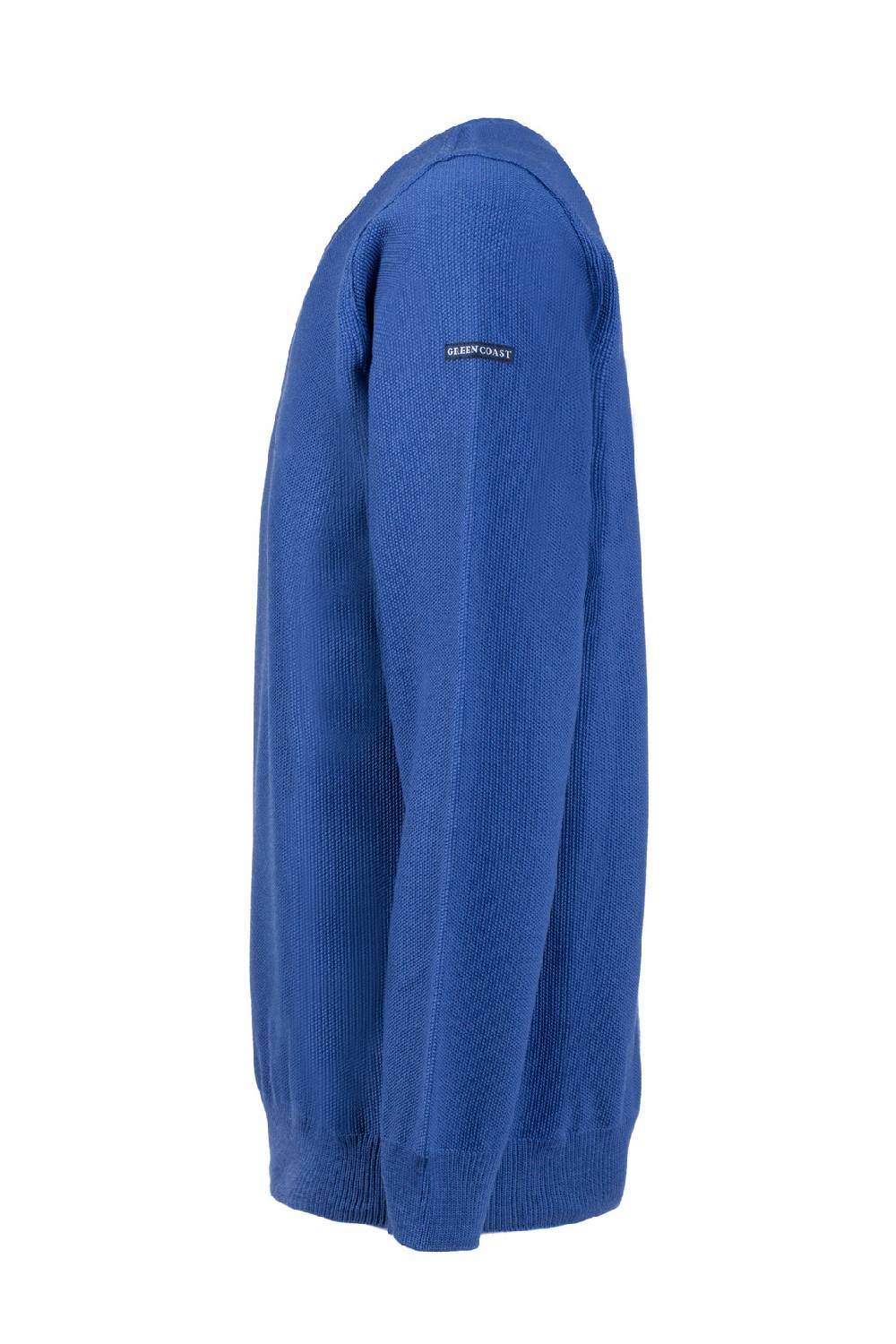 Green Coast Maglione regular fit a giro collo azzurro green coast made in italy Convenienza