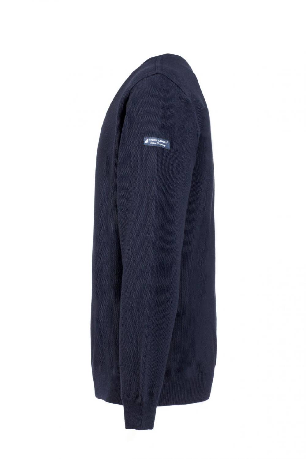 Green Coast Maglione regular fit a girocollo blu green coast made in italy Novità
