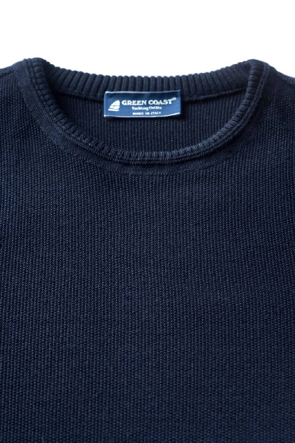 Green Coast Maglione regular fit a girocollo blu green coast made in italy Novità