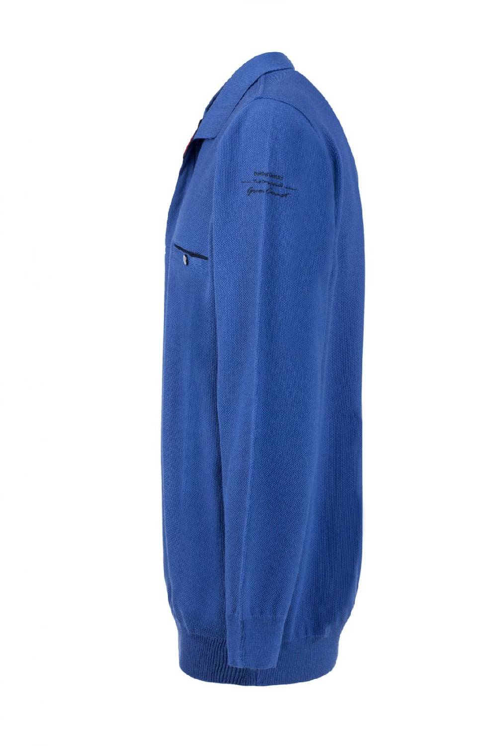 Green Coast Polo azzurra green coast modern fit filato nautico idrorepellente Presa