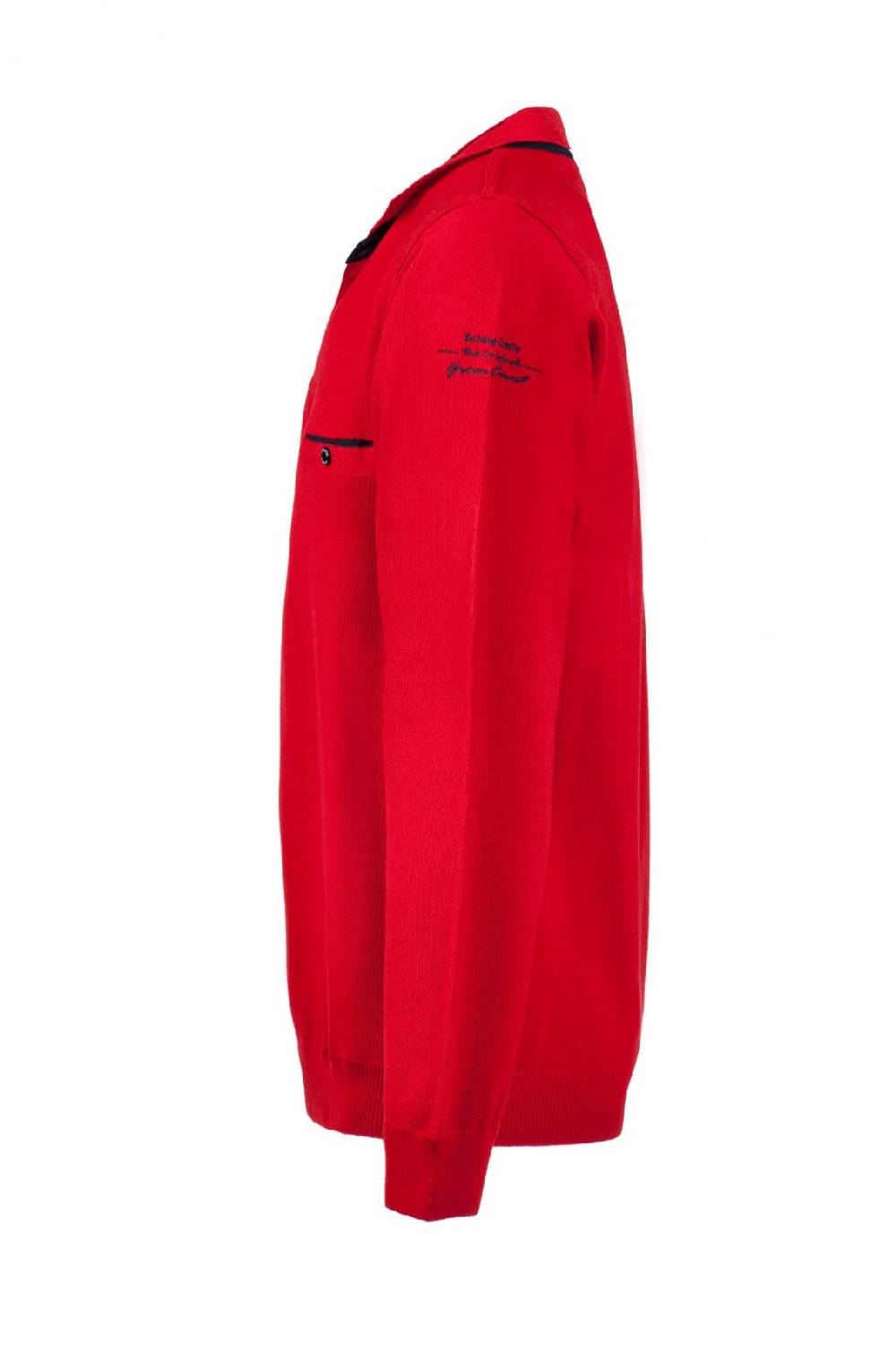 Green Coast Polo rossa green coast modern fit filato nautico idrorepellente Sconto