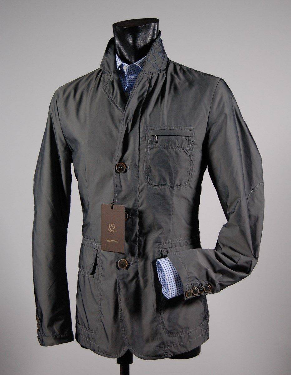 Milestone Giacca field jacket con toppe grigio milestone Vendita Economica