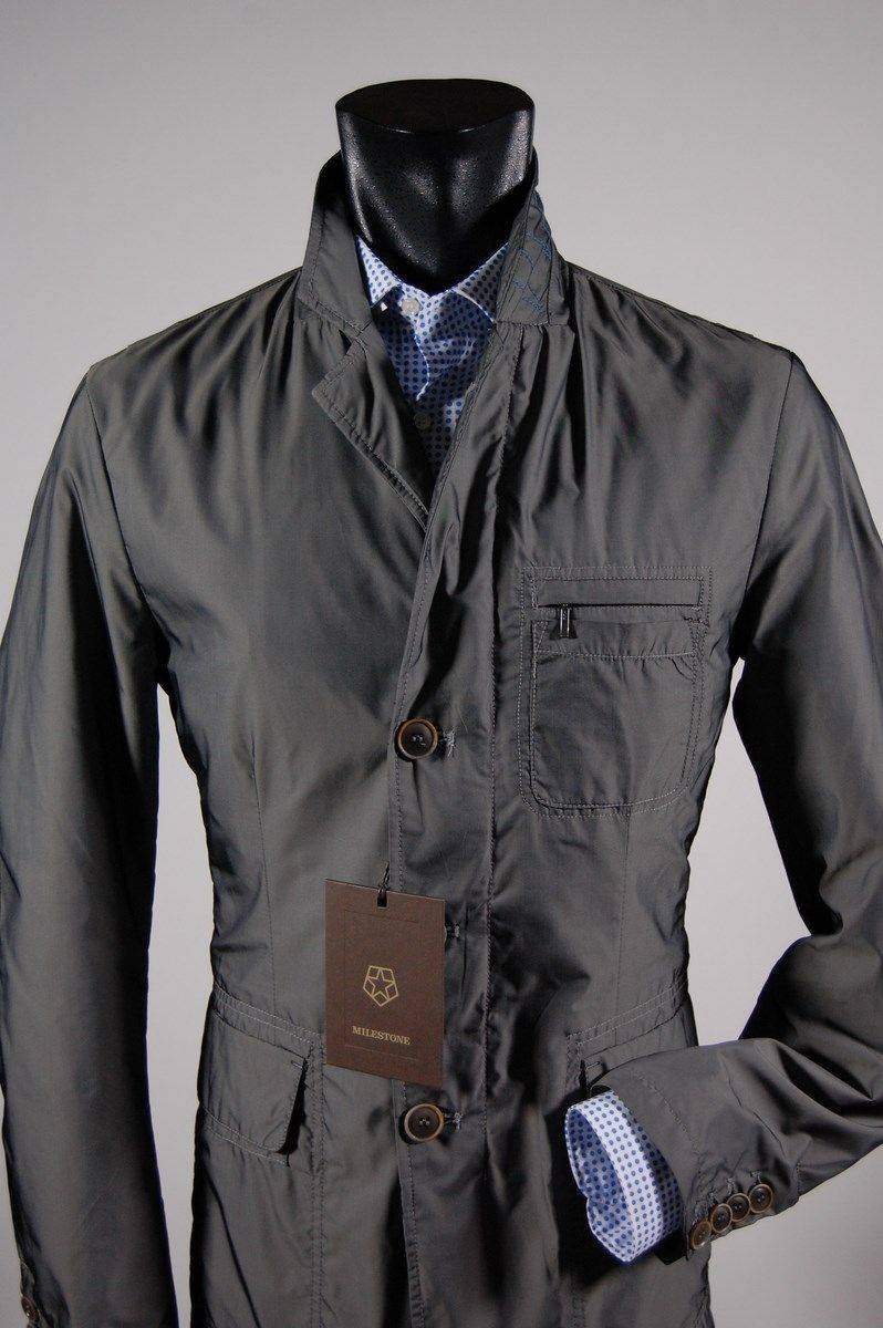 Milestone Giacca field jacket con toppe grigio milestone Vendita Economica