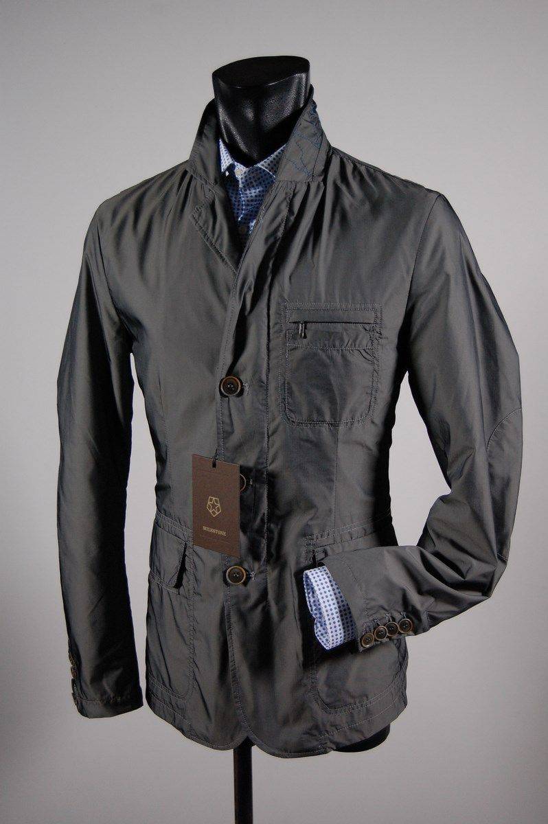 Milestone Giacca field jacket con toppe grigio milestone Vendita Economica