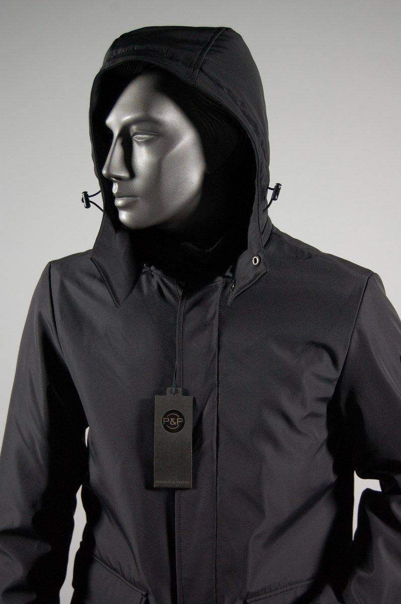 Projects & People Giaccone parka taglio elegante accoppiato con cappuccio due colori Vendite Flash