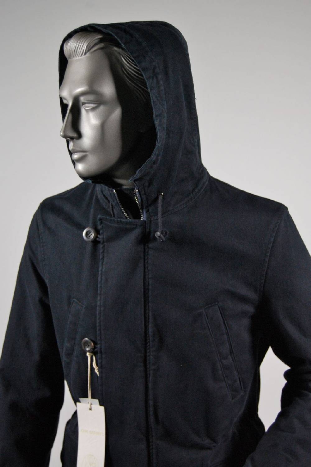 John Barritt Parka blouson slim fit con cappuccio blu john barritt Moda