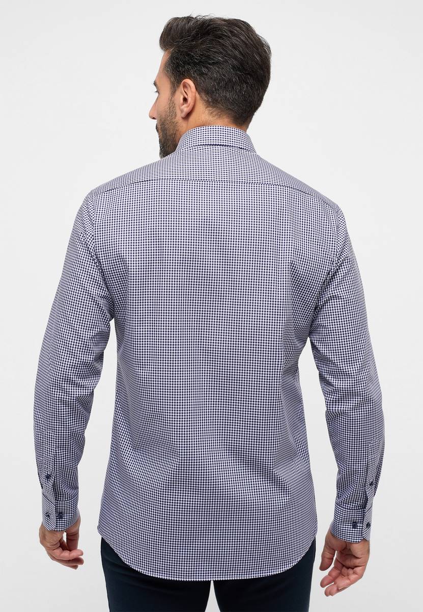 Eterna Camicia eterna a quadretti blu modern fit Grande vendita