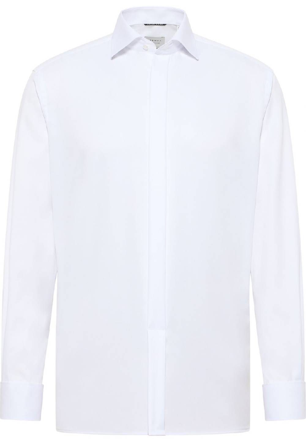 Eterna Camicia elegante eterna bianca modern fit polso doppio abbottonatura coperta Black Friday