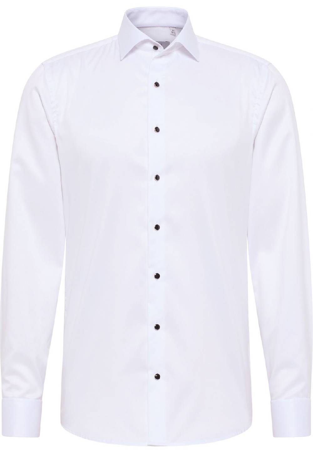 Eterna Camicia elegante eterna bianca slim fit con polso doppio Cyber Monday