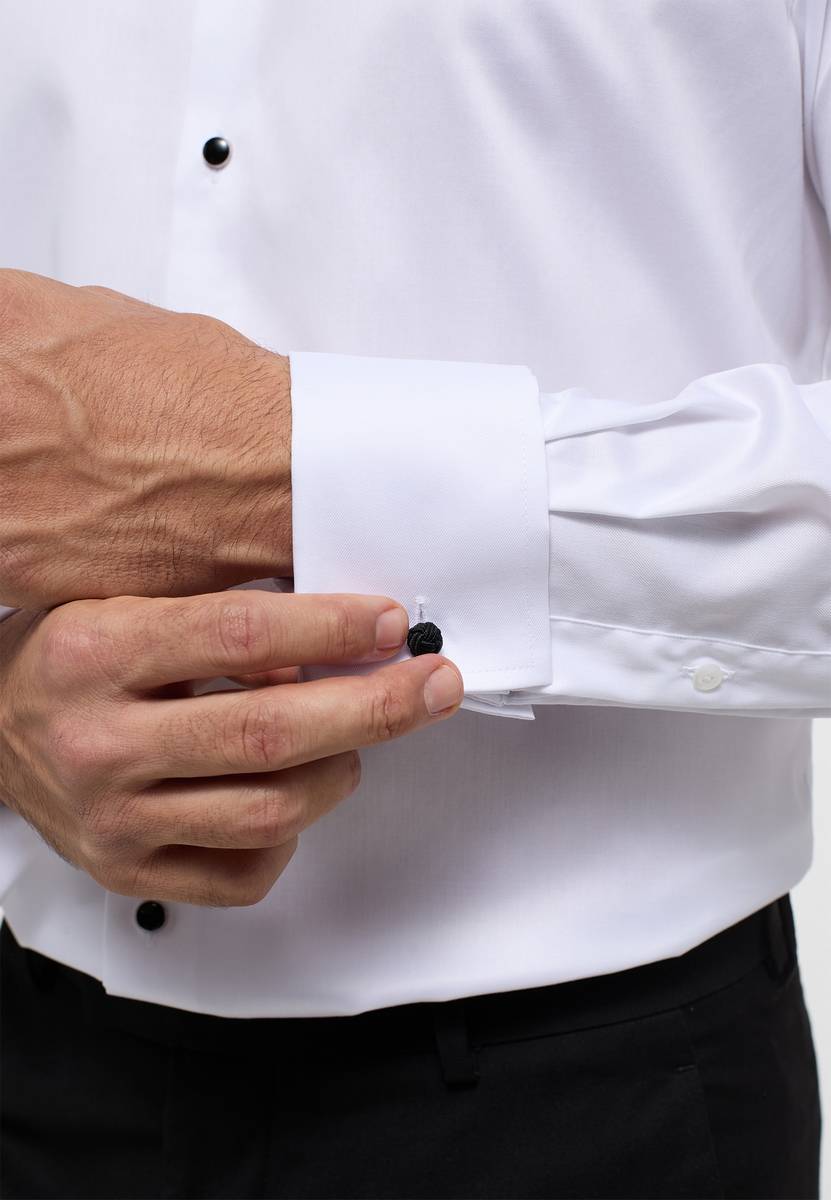 Eterna Camicia elegante eterna bianca modern fit con polso doppio Offerta natalizia