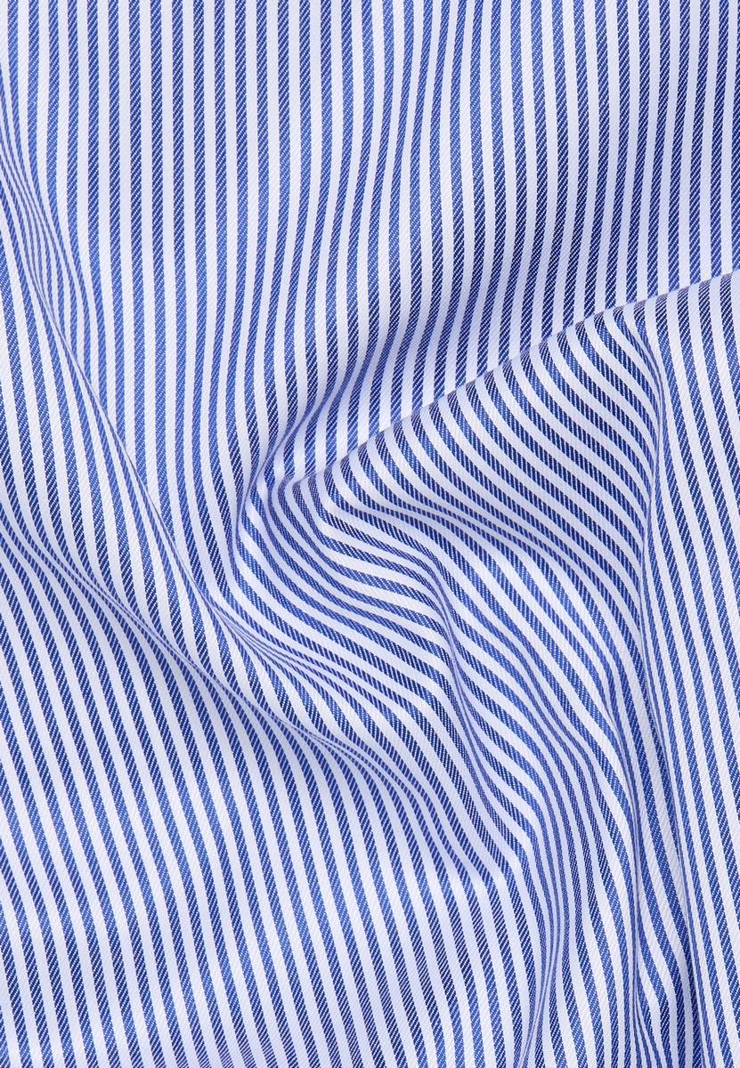 Eterna Camicia a righe azzurro eterna modern fit collo alla francese Latest fashion