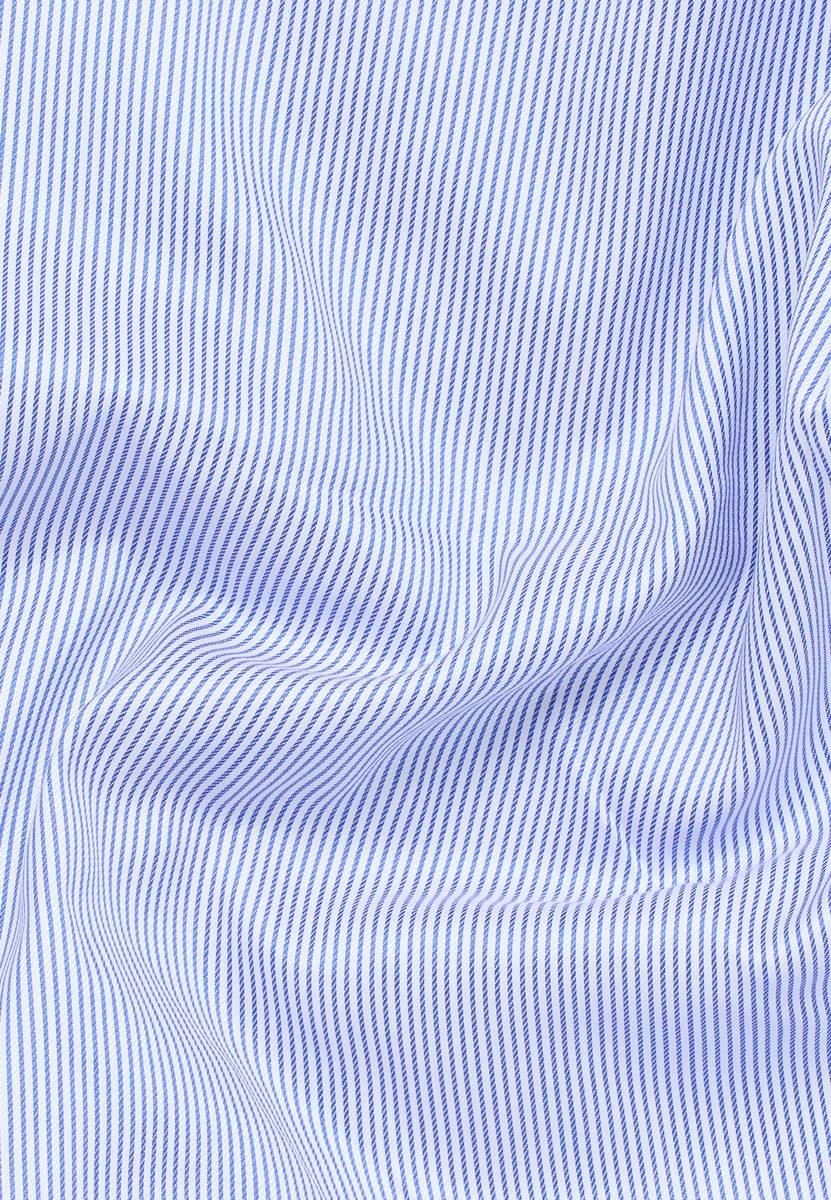 Eterna Camicia a righe azzurro eterna modern fit in cotone twill no stiro Online Outlet