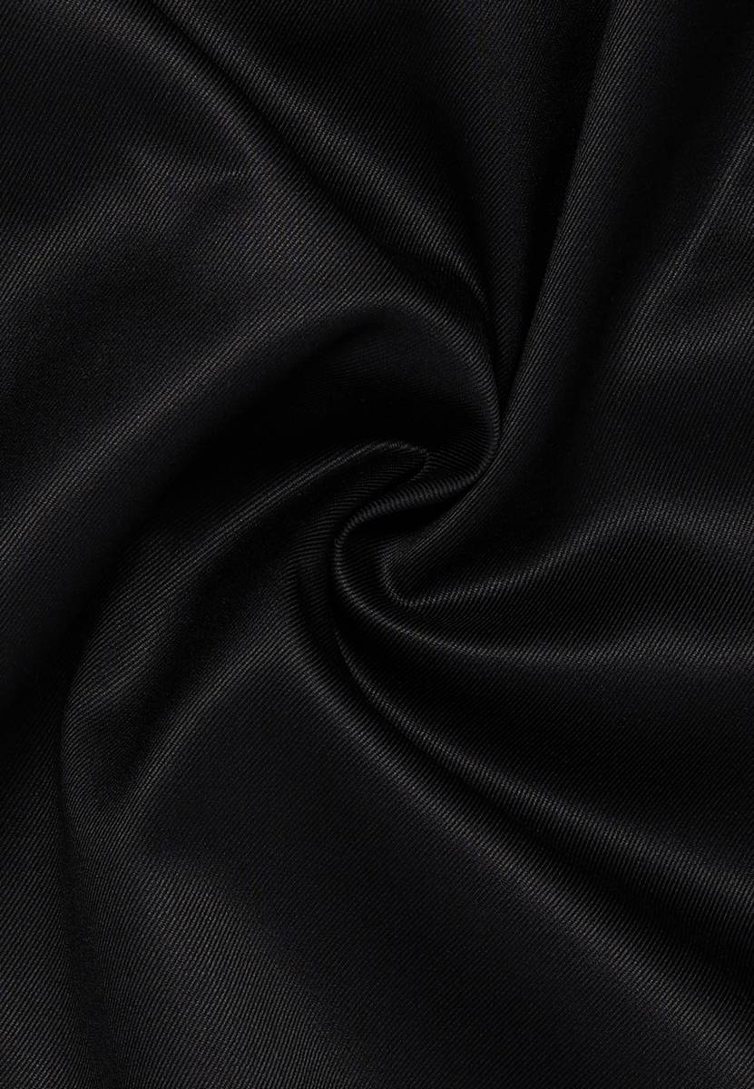 Eterna Camicia nera eterna slim fit in cotone twill no stiro Bestseller