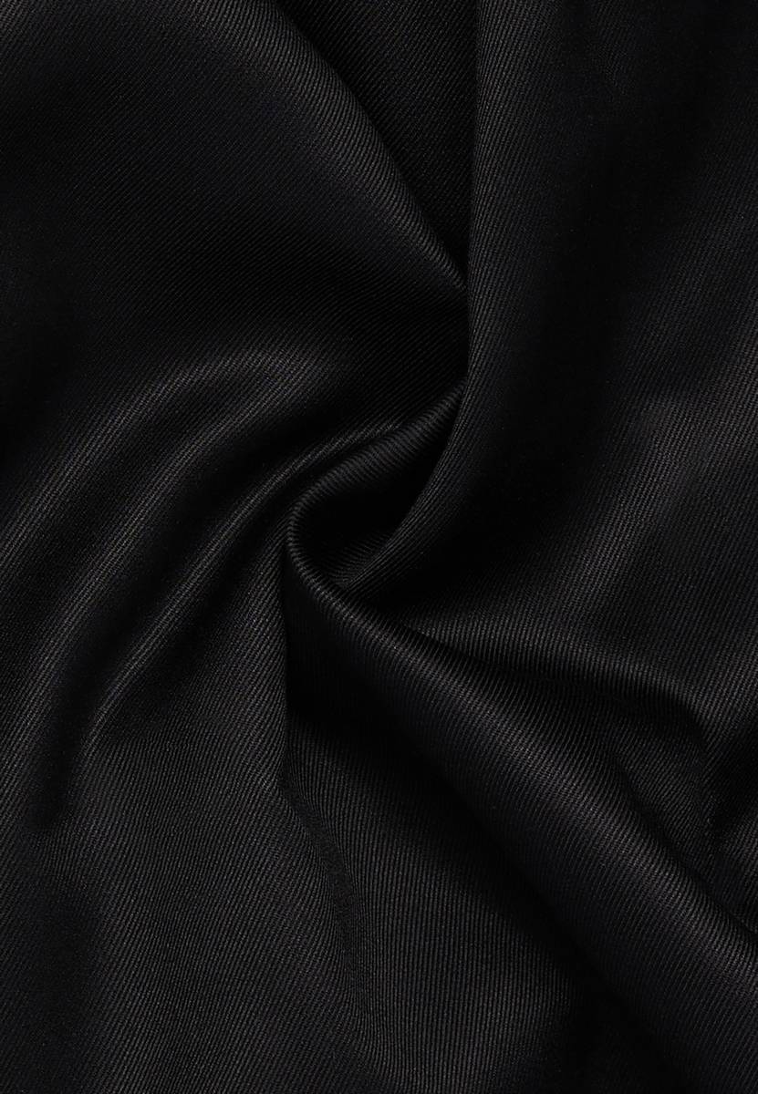 Eterna Camicia nera eterna modern fit in cotone twill no stiro Offerte speciali