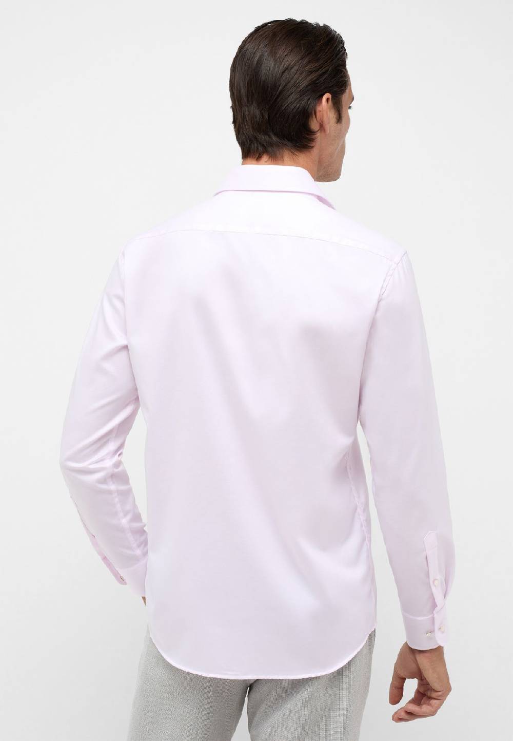 Eterna Camicia rosa eterna modern fit in cotone twill no stiro Sconti VIP
