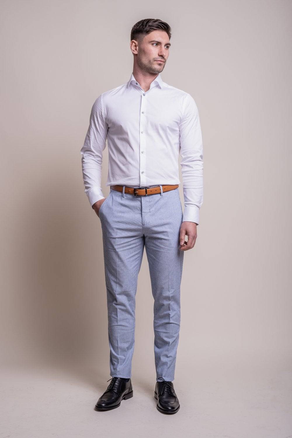 House of Cavani Abito house of cavani in cotone e lino modern fit Rilascio limitato