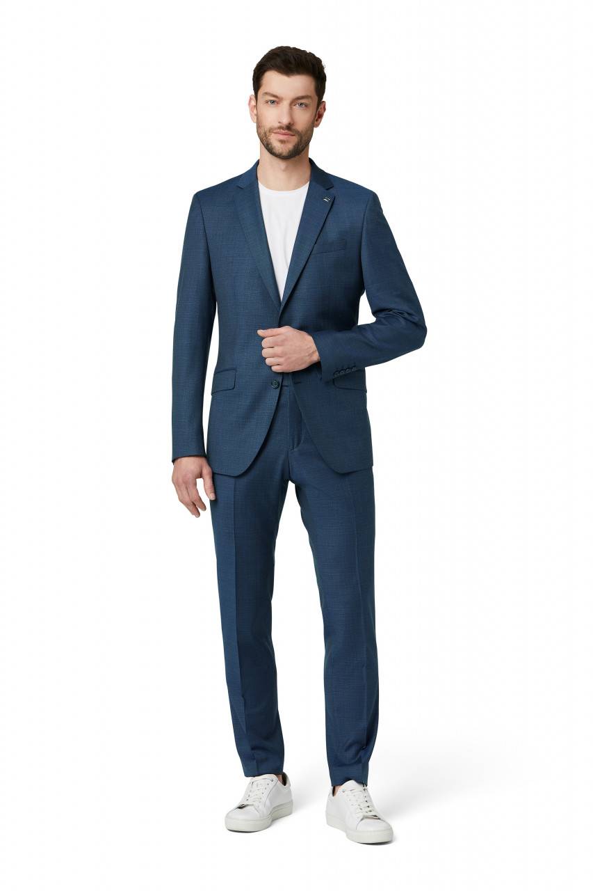 Digel Abito bluette slim fit digel lana stretch zignone