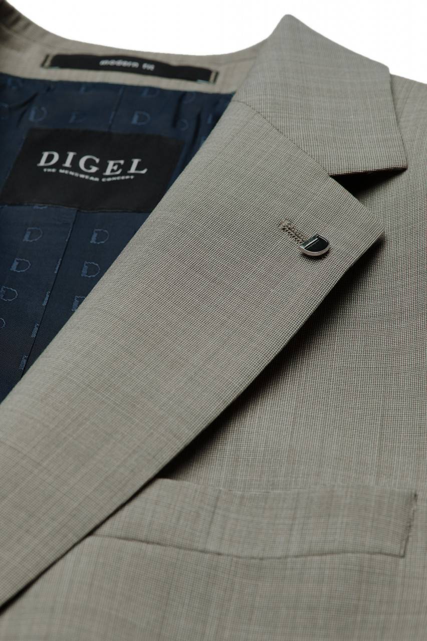 Digel Abito verde chiaro digel lana stretch marzotto drop quattro corto Sostegno trimestrale