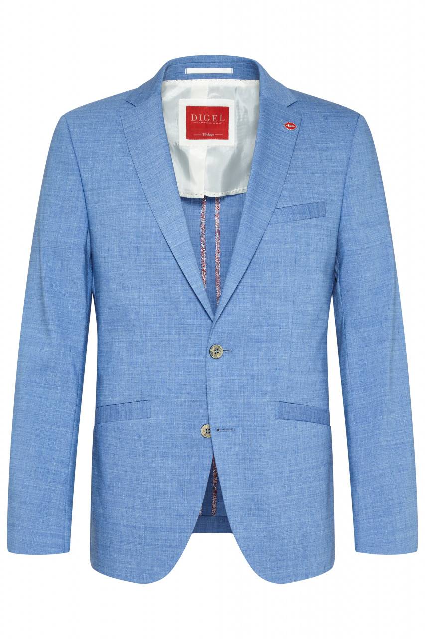 Digel Abito digel slim fit azzurro sfoderato in misto lino Super sconto