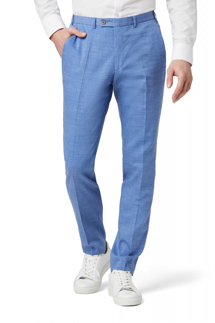 Digel Abito digel slim fit azzurro sfoderato in misto lino Super sconto