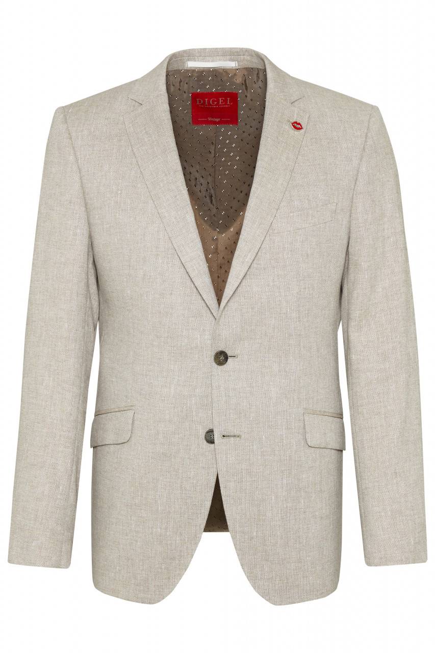 Digel Abito digel stile vintage slim fit beige in misto lino Enormi sconti