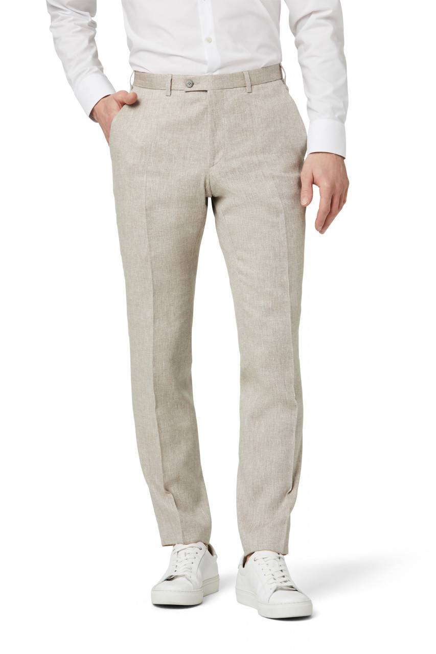 Digel Abito digel stile vintage slim fit beige in misto lino Enormi sconti
