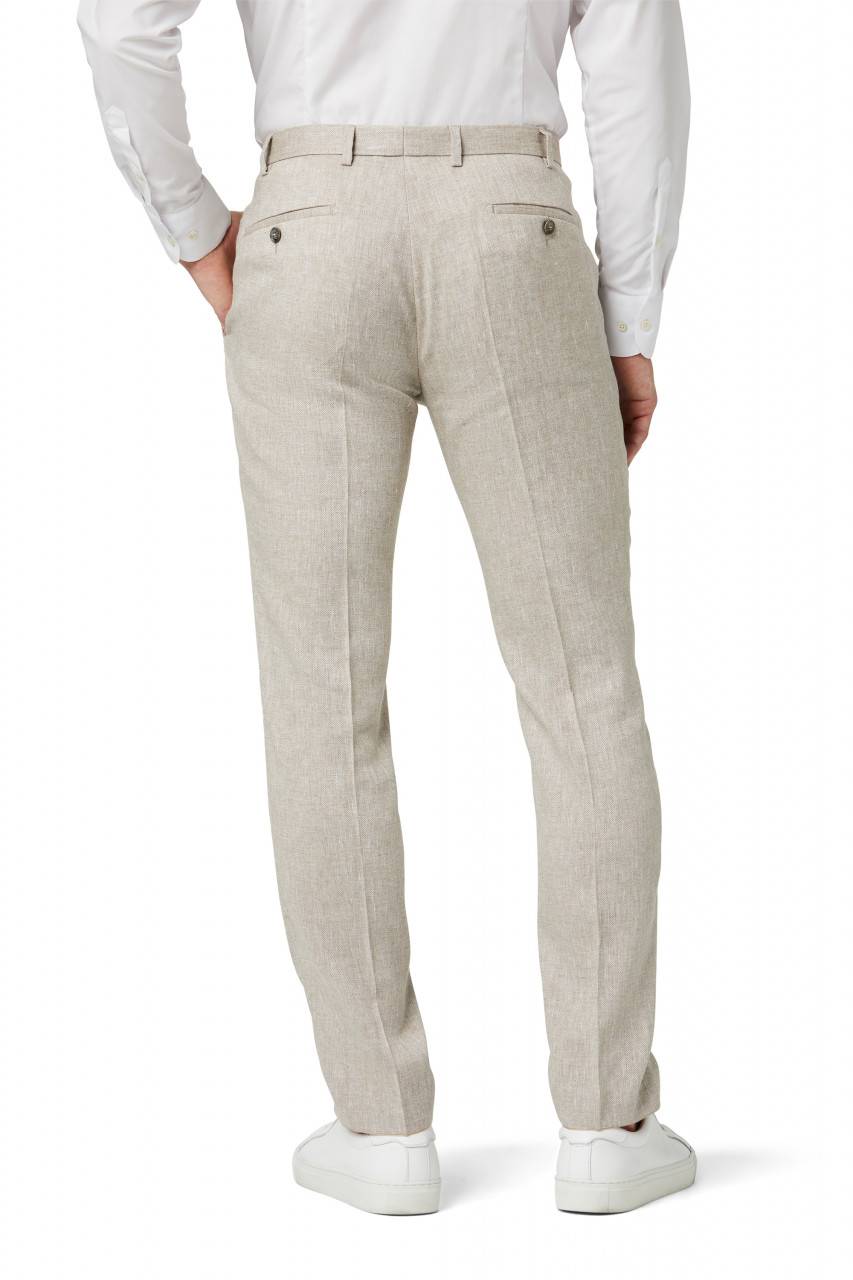 Digel Abito digel stile vintage slim fit beige in misto lino Enormi sconti