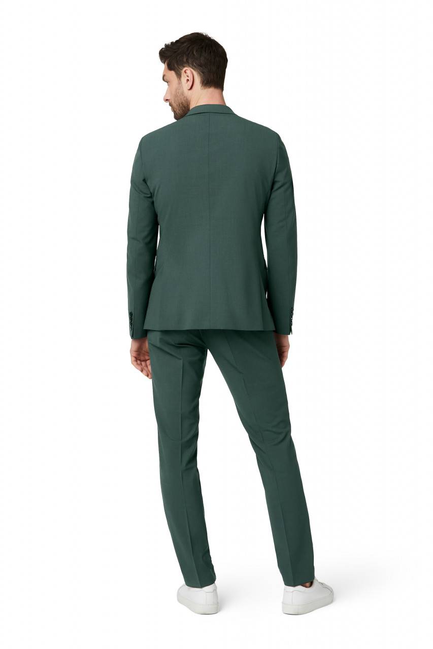 Digel Abito slim fit digel verde misto lana bi-stretch Trasporto libero internazionale