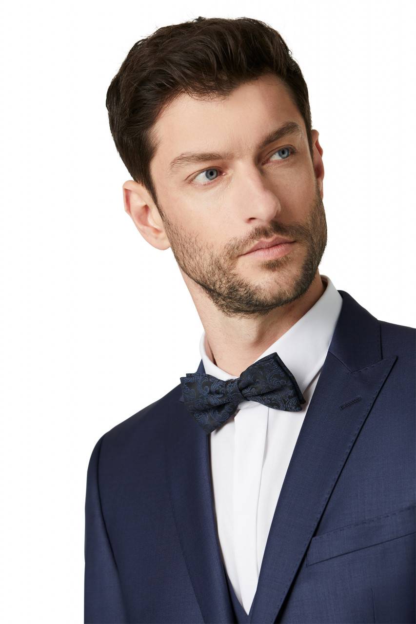Digel Abito slim fit elegante digel blu marine con gilet Officina