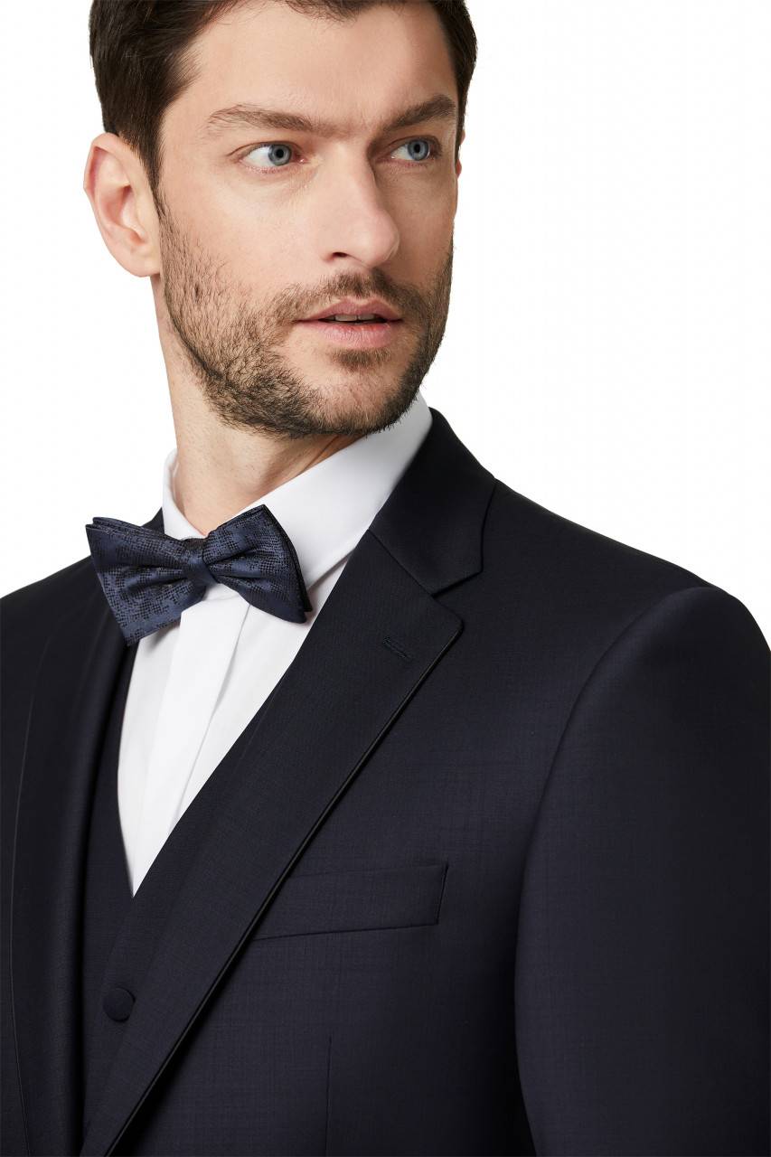 Digel Abito elegante digel blu scuro con panciotto drop quattro corto Black Friday Prezzi