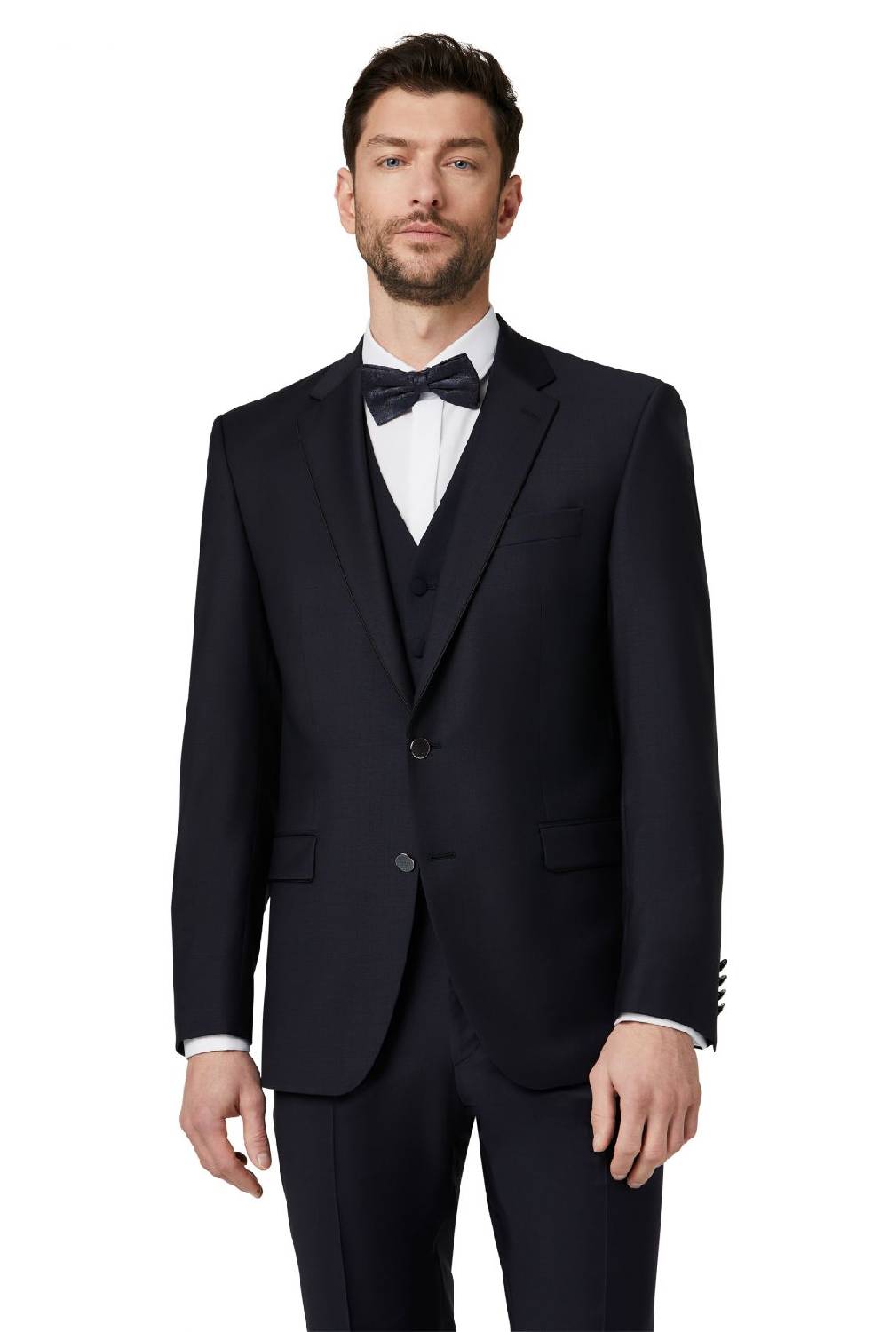 Digel Abito elegante digel blu scuro con panciotto drop quattro corto Black Friday Prezzi