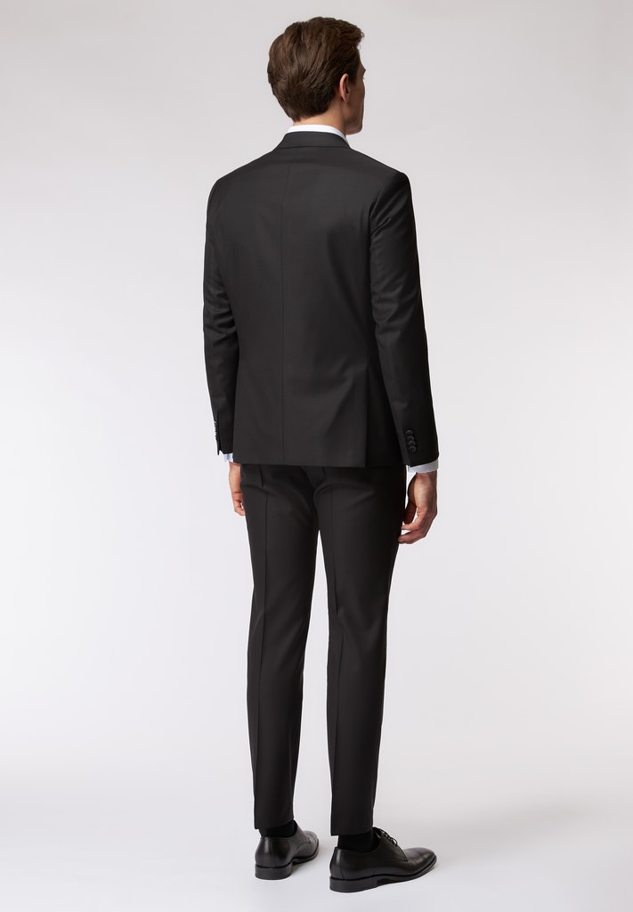 Roy Robson Abito nero roy robson in lana cerruti stretch drop sei regular fit In Linea