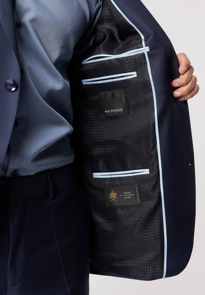 Roy Robson Abito blu navy roy robson in lana cerruti stretch drop sei regular fit Nuovo