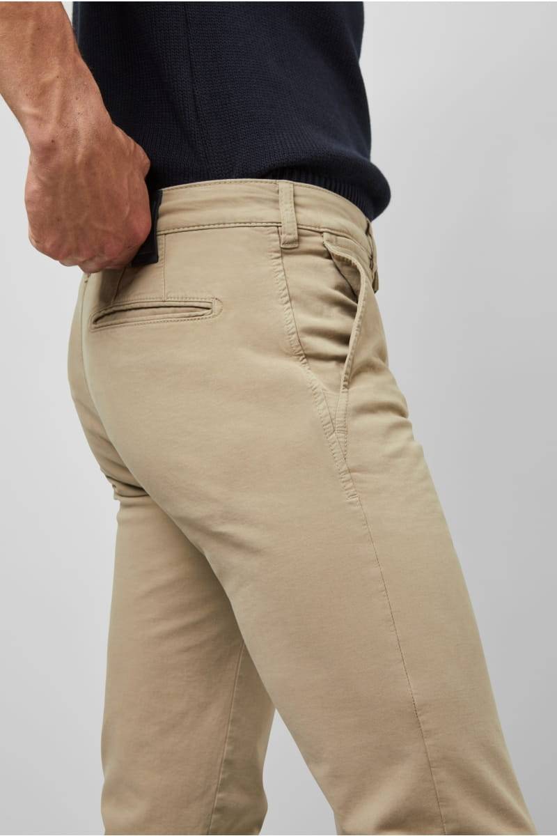 Meyer Pantalone regular fit beige cotone bio stretch m5 by meyer Vendita