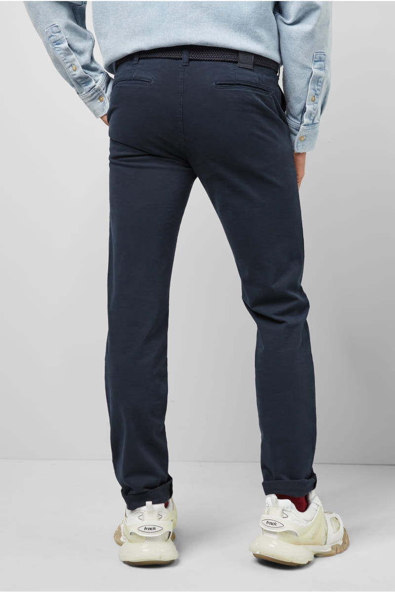 Meyer Pantalone regular fit blu cotone bio stretch m5 by meyer Promozione