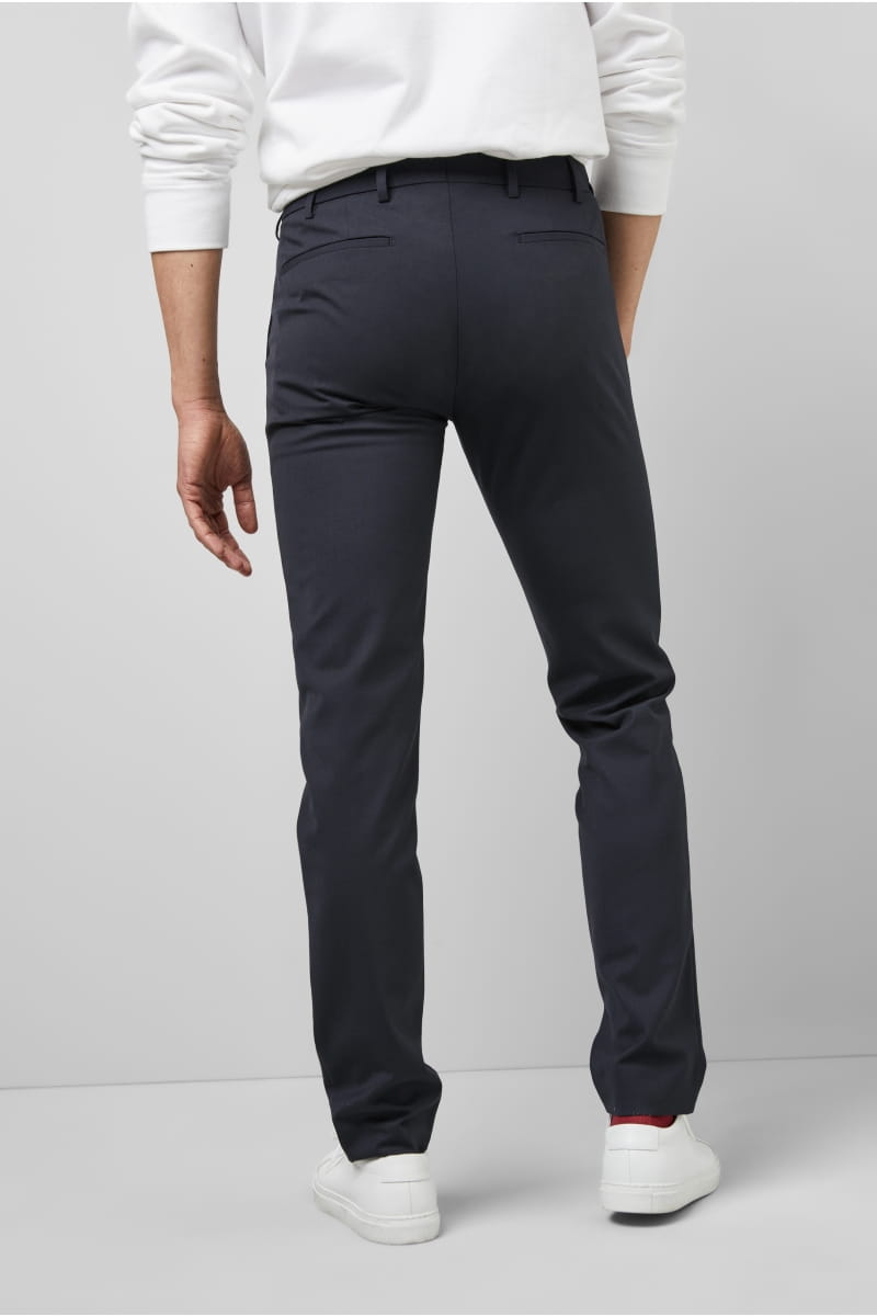 Meyer Pantalone blu navy in lana bi-stretch m5 by meyer modern fit Pezzi Unici
