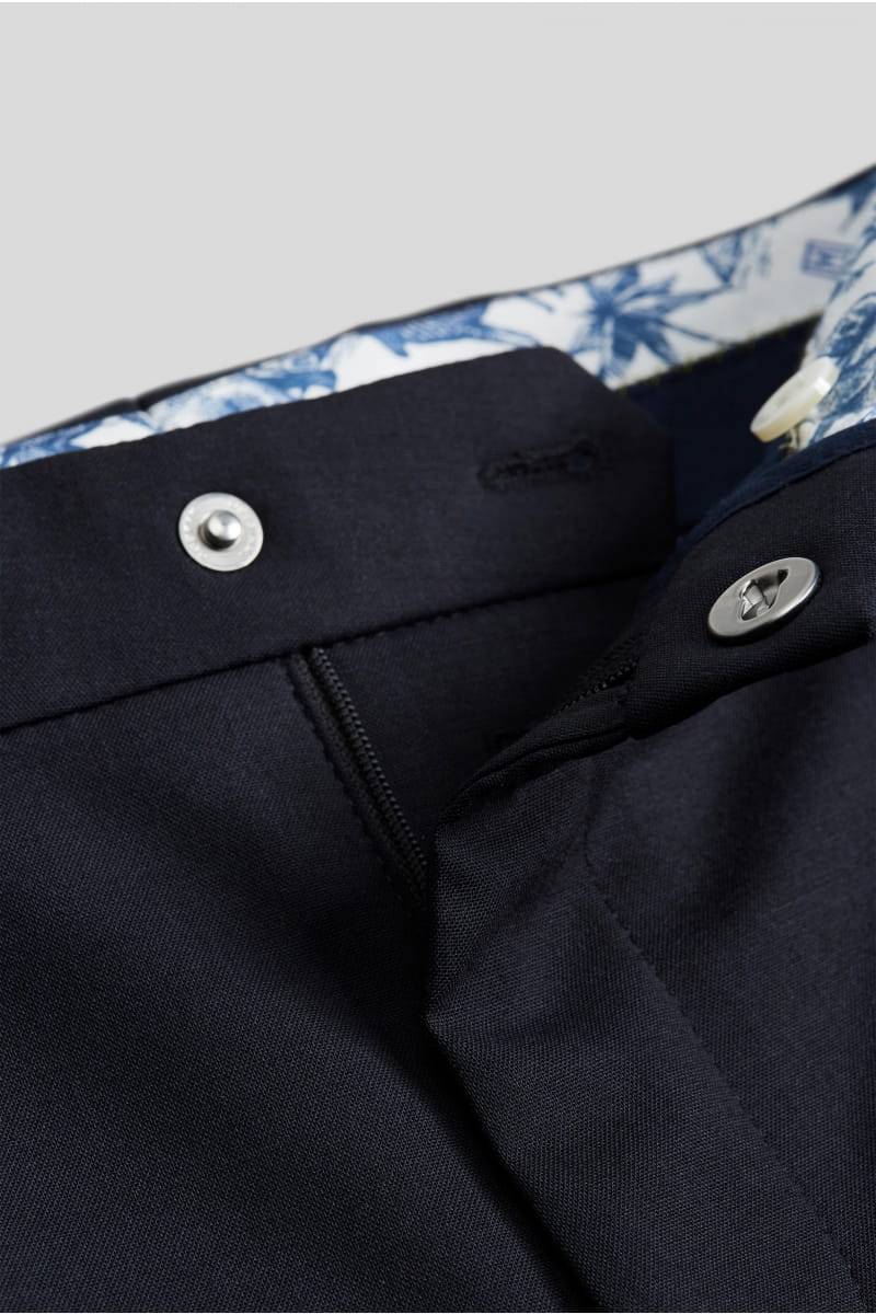 Meyer Pantalone blu navy in lana bi-stretch m5 by meyer modern fit Pezzi Unici