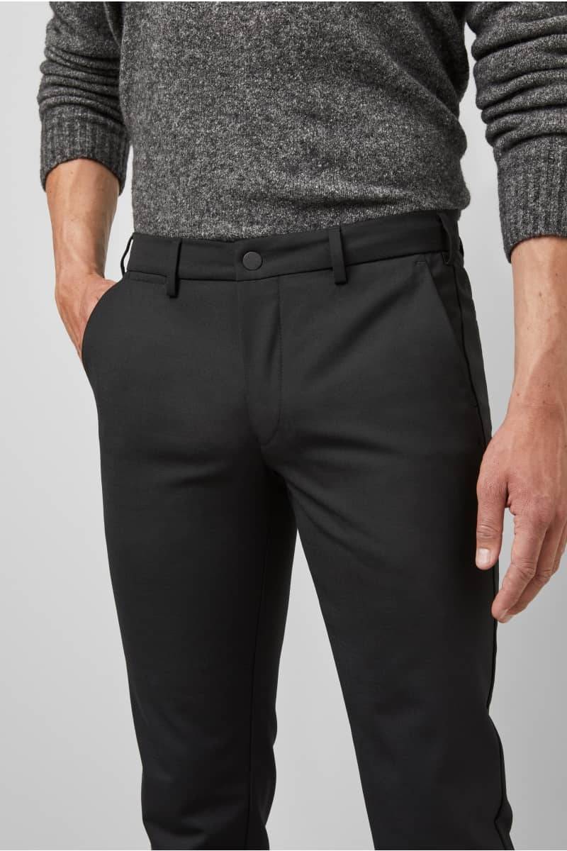 Meyer Pantalone nero in lana bi-stretch m5 by meyer modern fit Soddisfazione Garantita
