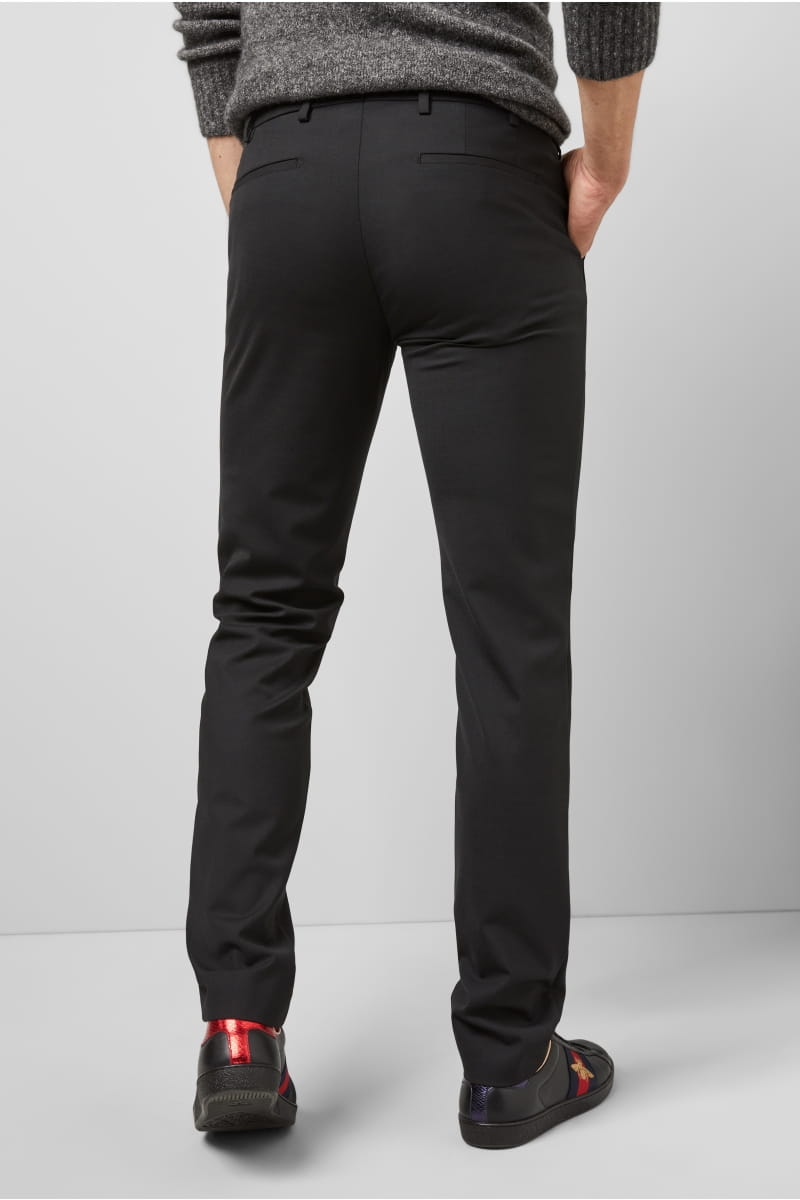 Meyer Pantalone nero in lana bi-stretch m5 by meyer modern fit Soddisfazione Garantita
