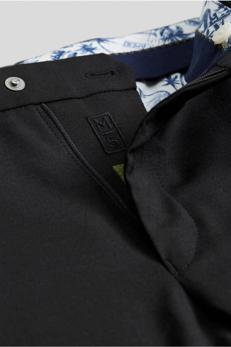 Meyer Pantalone nero in lana bi-stretch m5 by meyer modern fit Soddisfazione Garantita