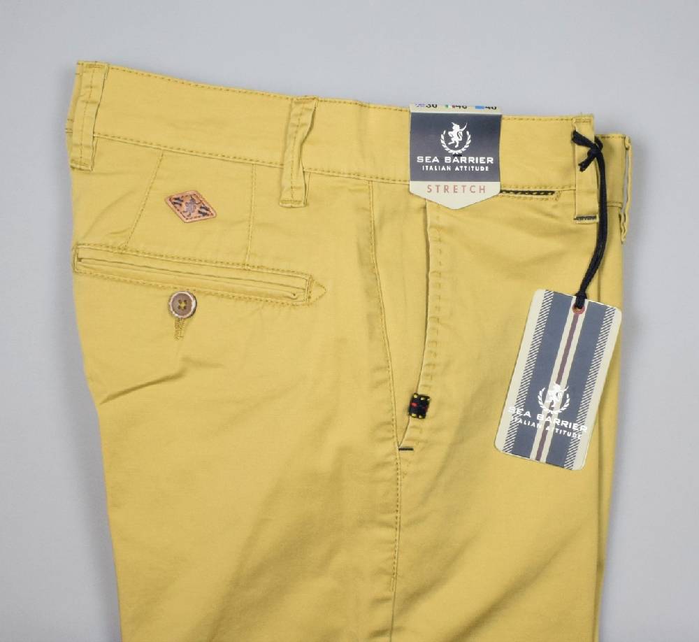 Sea Barrier Pantalone giallo modern fit sea barrier cotone stretch Fino Al -60%