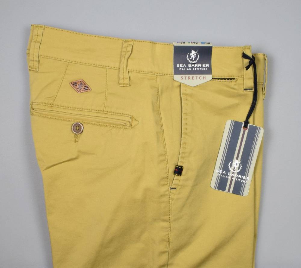 Sea Barrier Pantalone giallo modern fit sea barrier cotone stretch Fino Al -60%