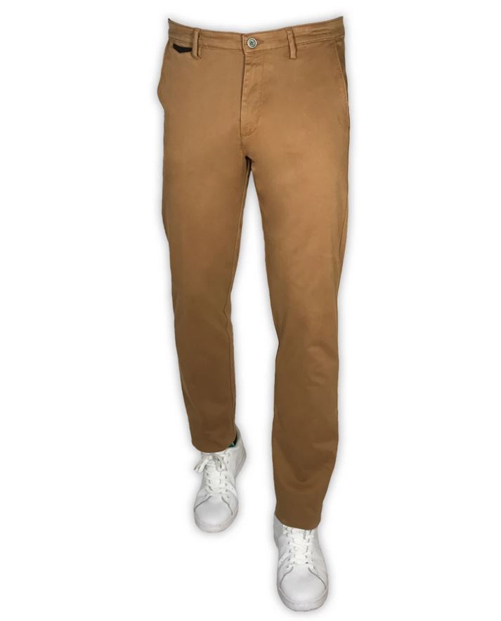 Sea Barrier Pantalone sea barrier marrone in cotone raso stretch modern fit Affare Del Giorno