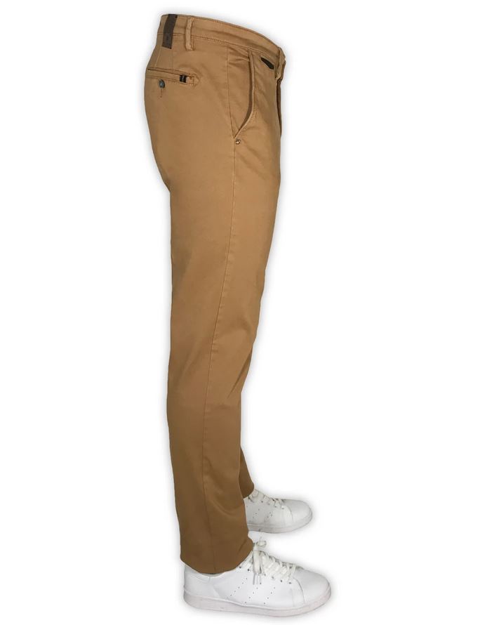 Sea Barrier Pantalone sea barrier marrone in cotone raso stretch modern fit Affare Del Giorno