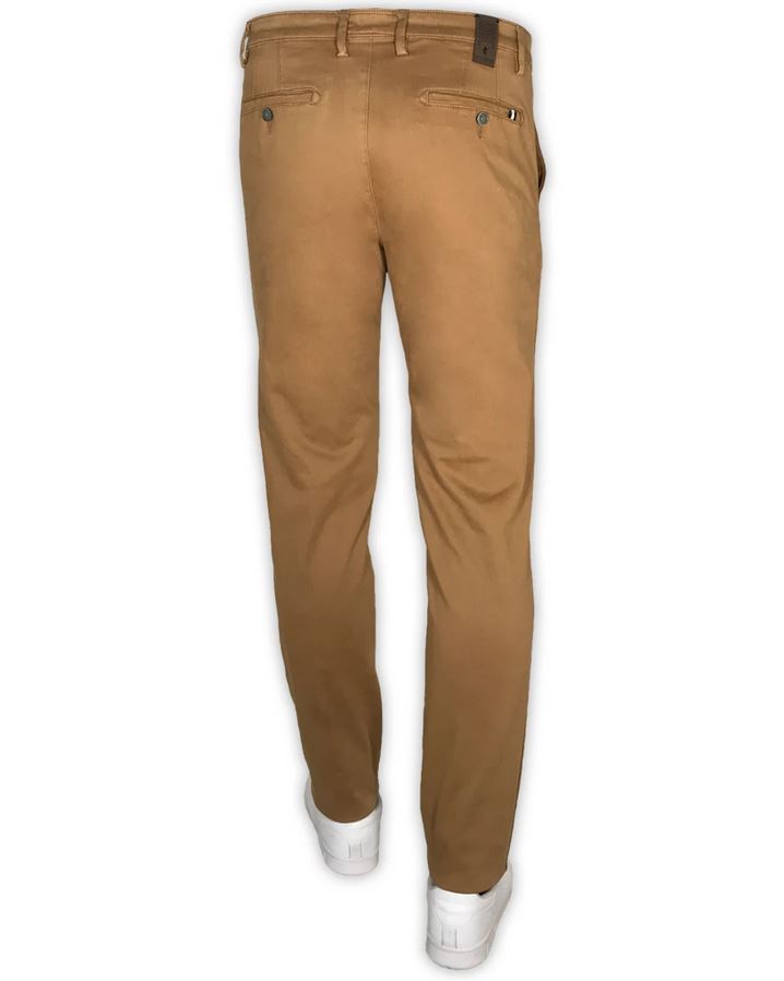 Sea Barrier Pantalone sea barrier marrone in cotone raso stretch modern fit Affare Del Giorno