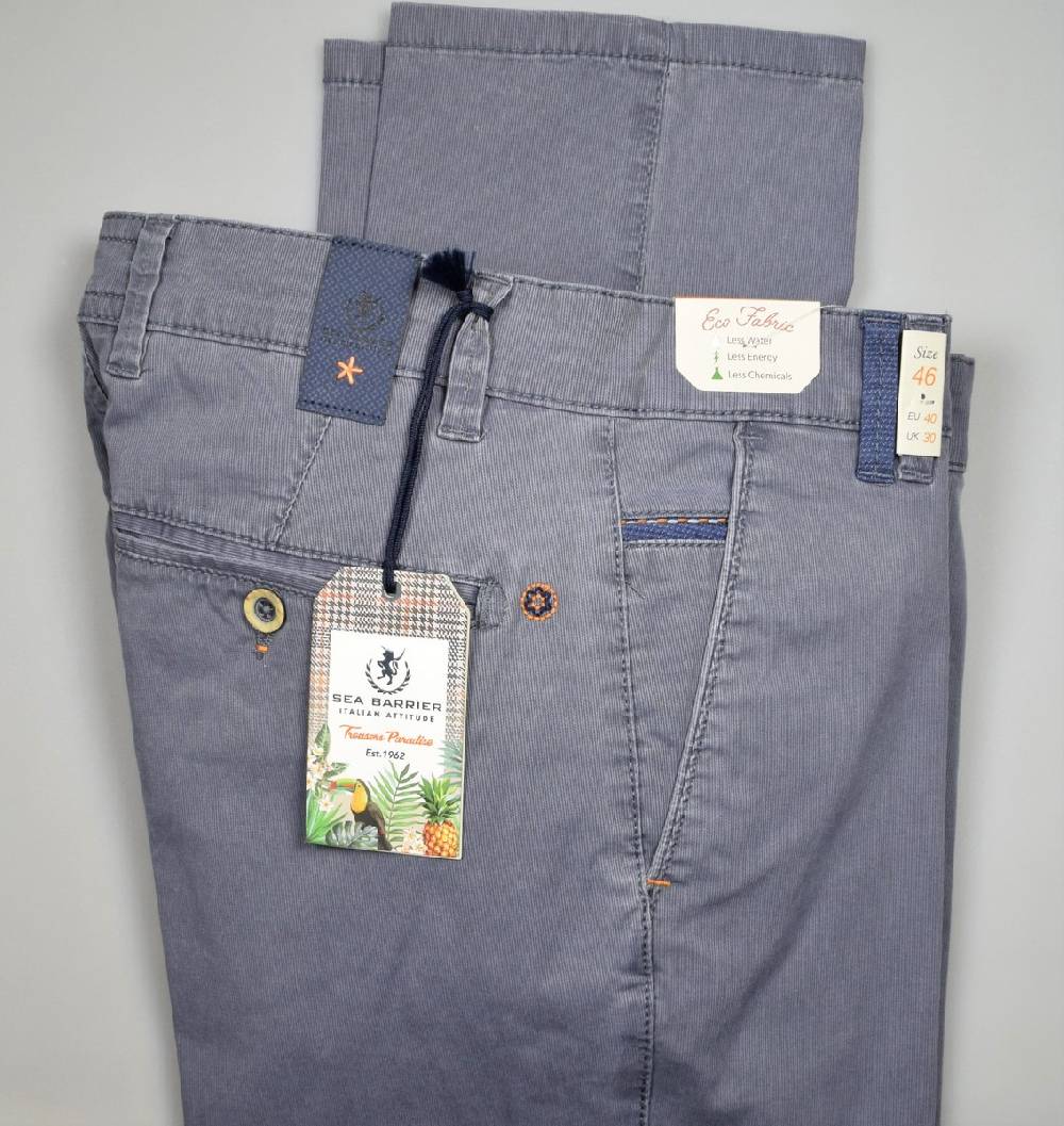 Sea Barrier Pantalone grigio regular fit sea barrier in cotone stretch Outlet