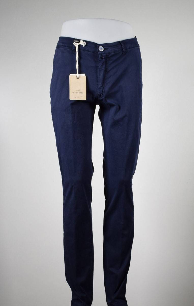 Quota Otto Pantalone slim fit quota otto in cotone stretch slim fit Vendita Economica